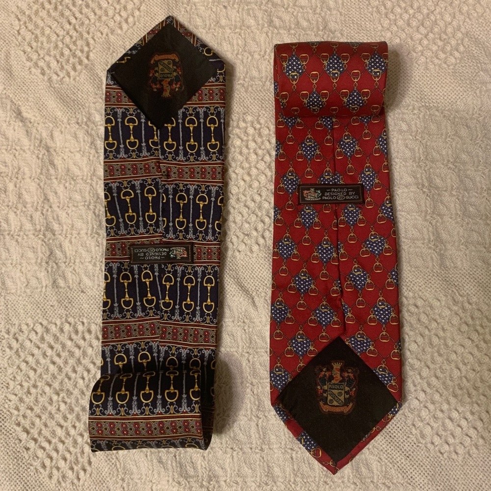 Gucci Tie Bundle Set Rare Chain Link Print